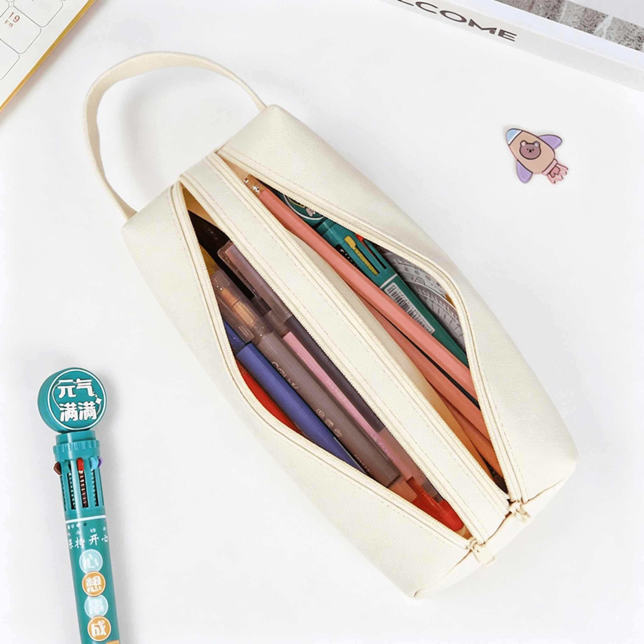 Canvas Pencil Case — Compact Rectangular Pen (2)