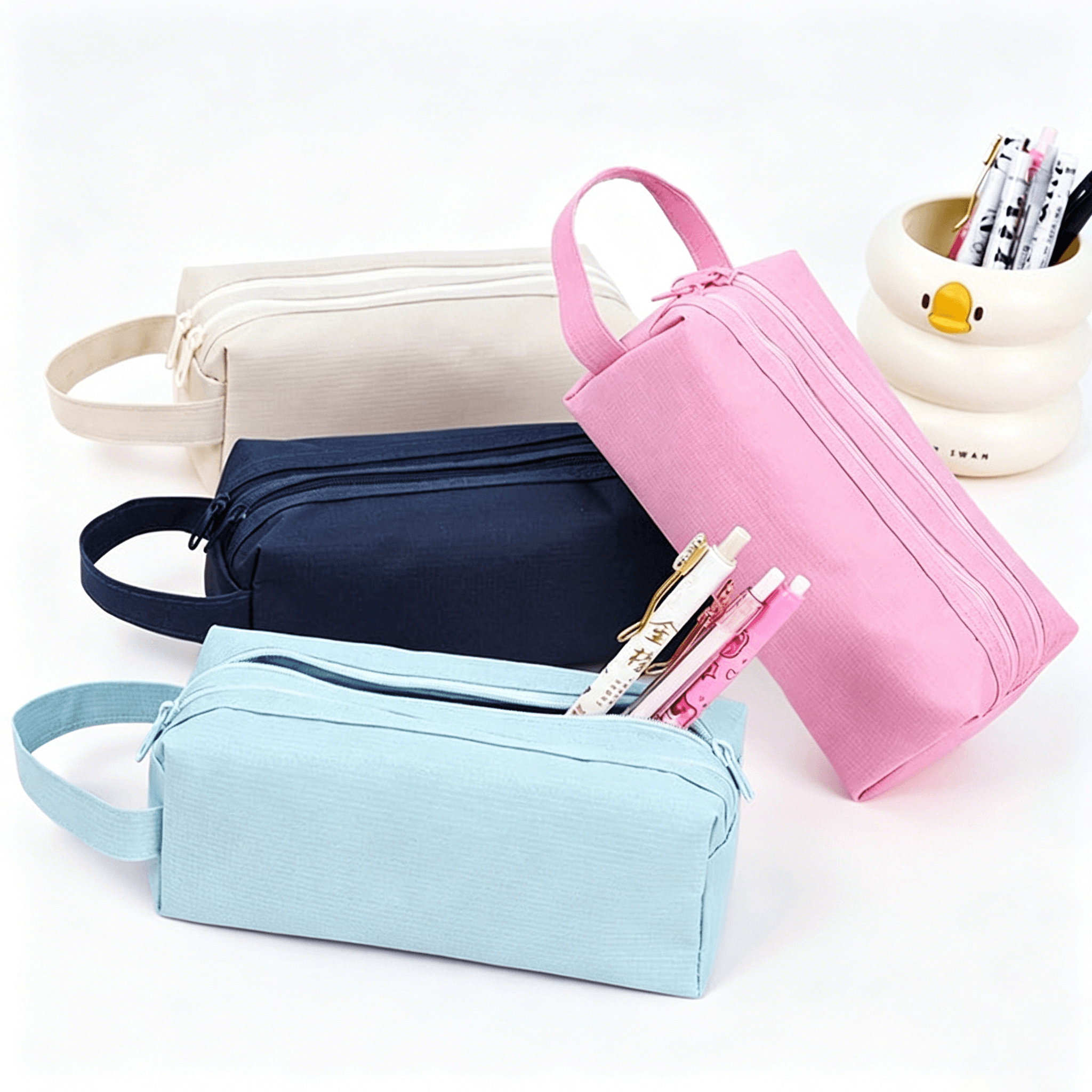 Canvas Pencil Case — Compact Rectangular Pen (3)