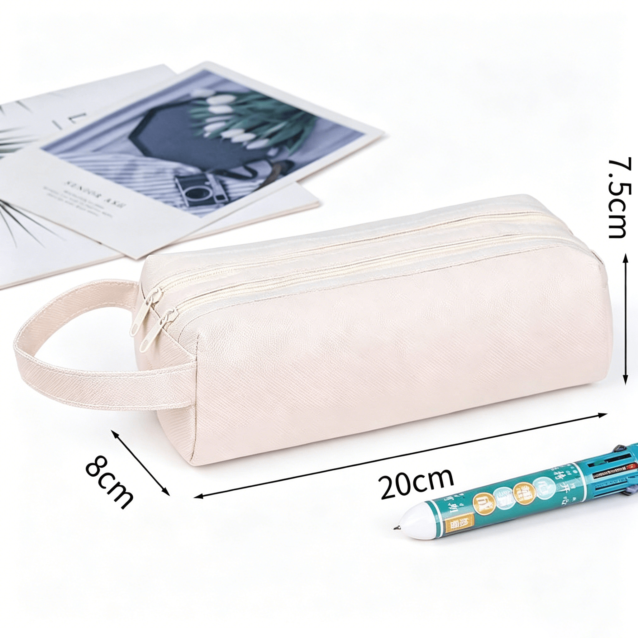 Canvas Pencil Case — Compact Rectangular Pen (4)