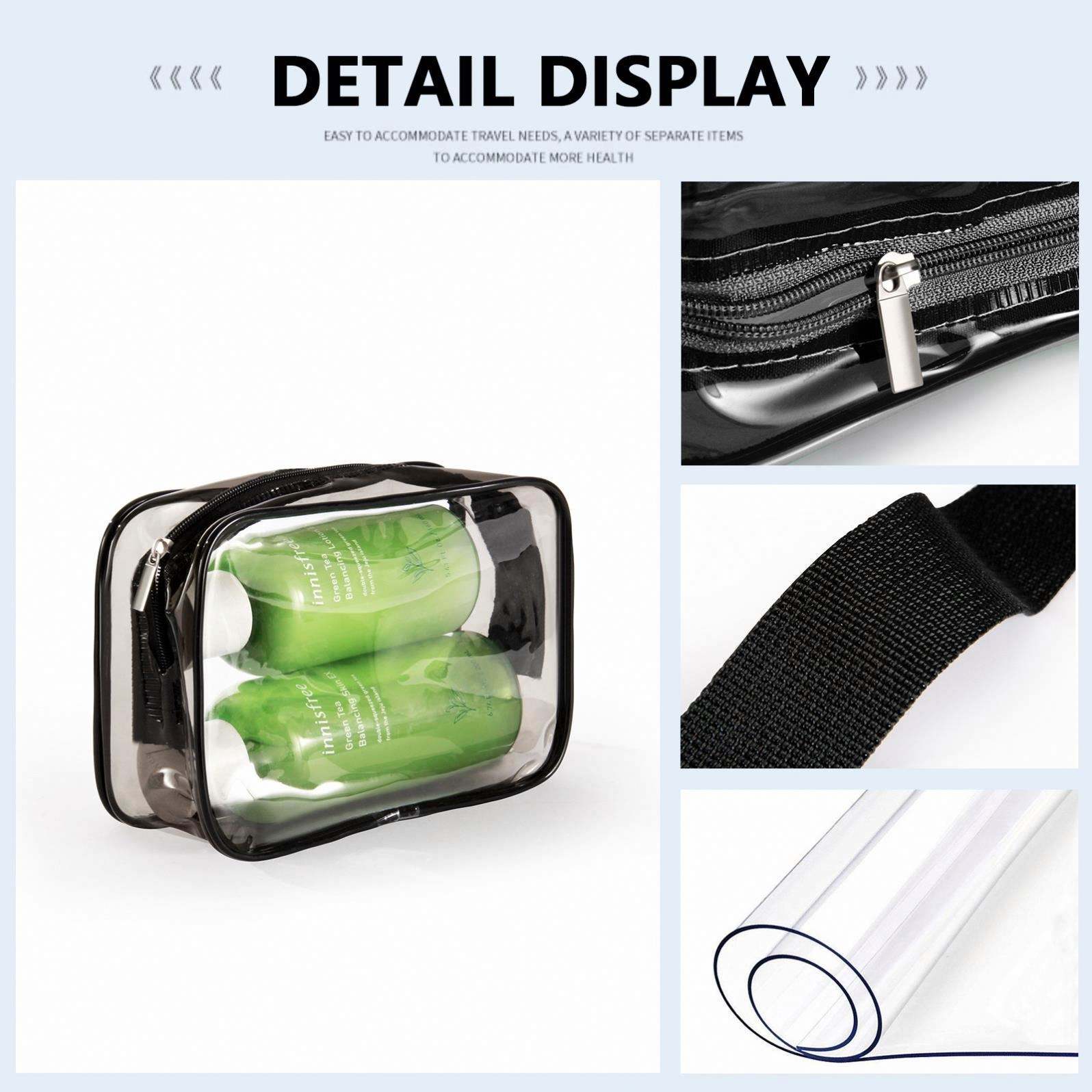 Compact Clear Travel Toiletry Pouch (4)