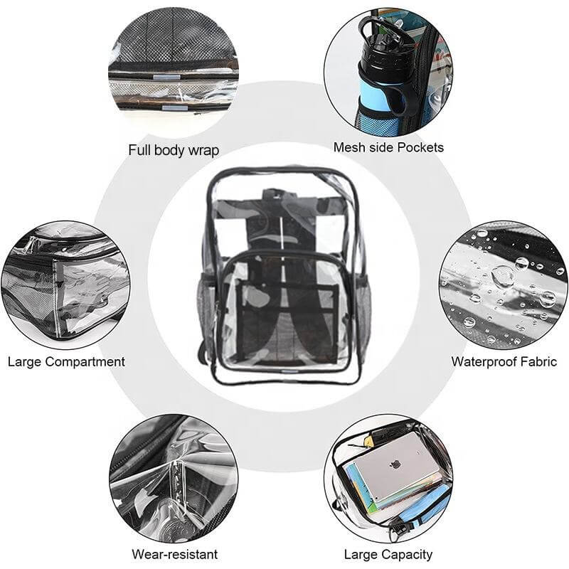 Transparent School & Travel Daypack (2)